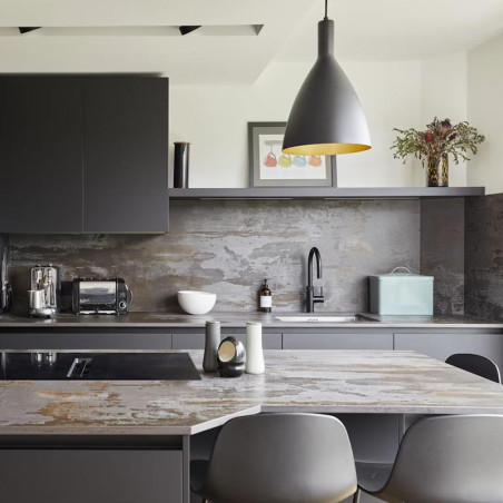 Ilot centrale en ceramique Dekton Trilium