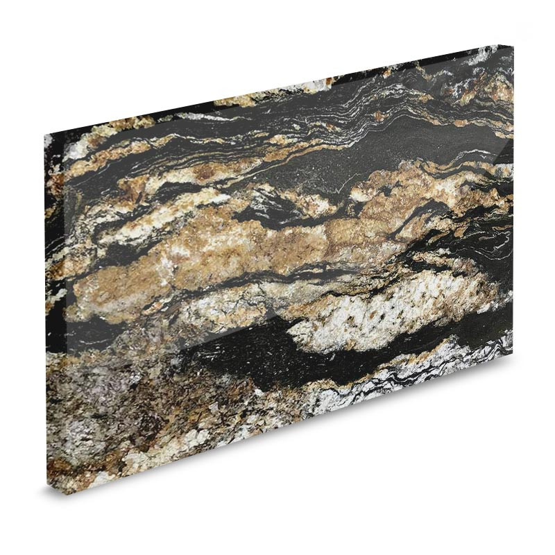 Plan de travail sur-mesure en granit Texta Black Taurus