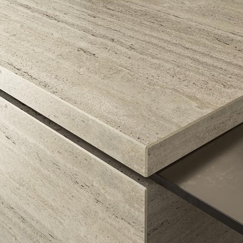 Zoom plan de travail sur-mesure Dekton PietraEdition Nebu