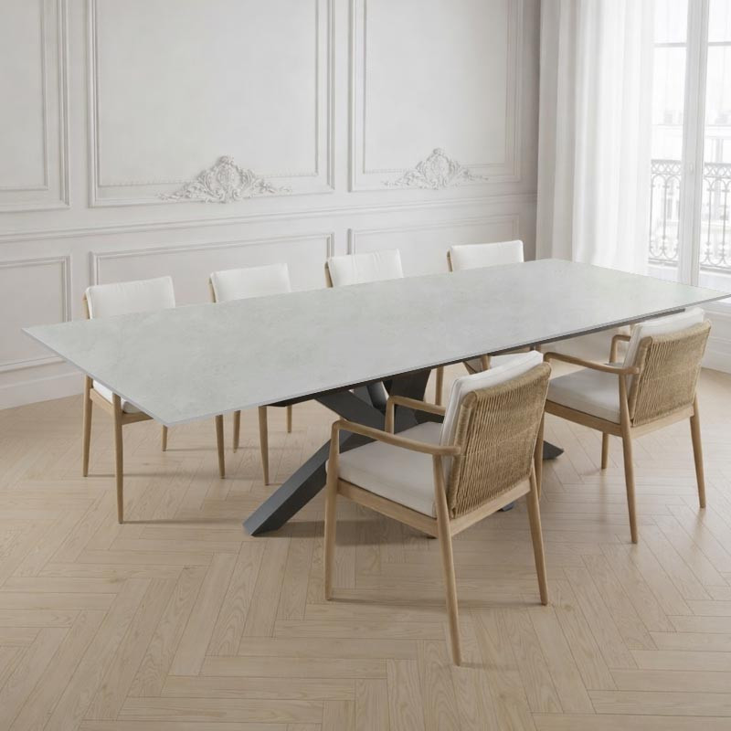 Table design sur-mesure en céramique Dekton Sandik