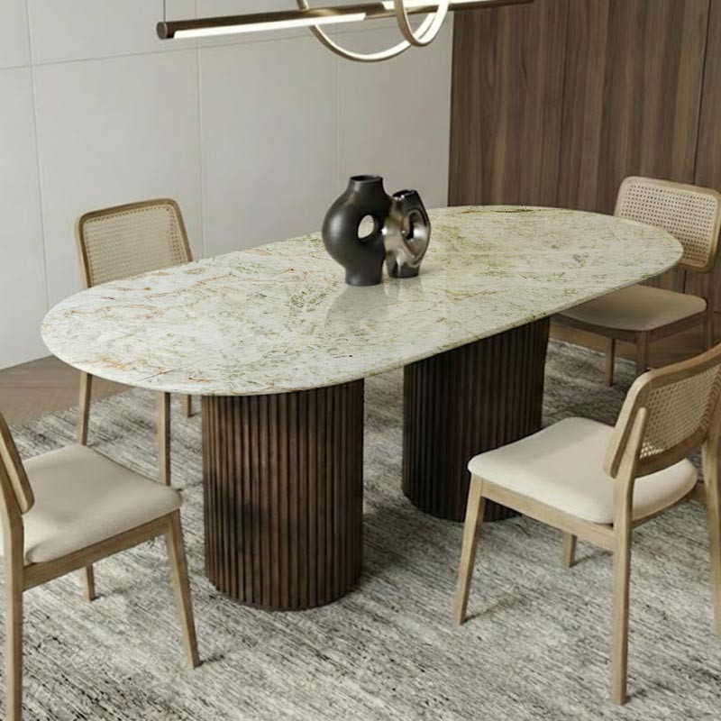 Table en Quartzite Cristal Jade
