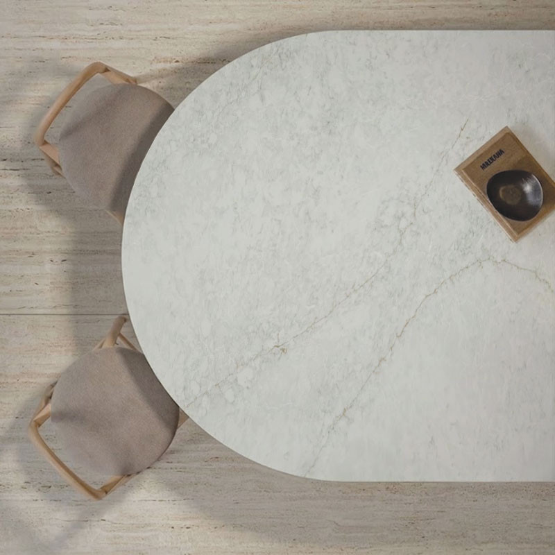 Plateau de table ronde sur mesure en Eclos® Vancor
