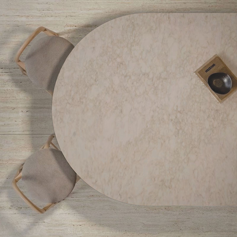 Plateau de table ronde sur mesure en Eclos®Veilr