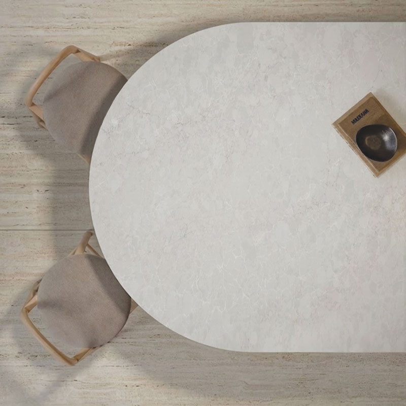 Plateau de table ronde sur mesure en Eclos® Lumer