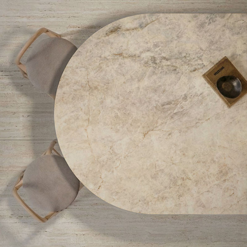 Plateau de table ronde sur mesure en Eclos® Tajnar