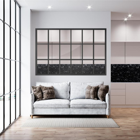 Verrière aluminium type orangerie noir ral 9005