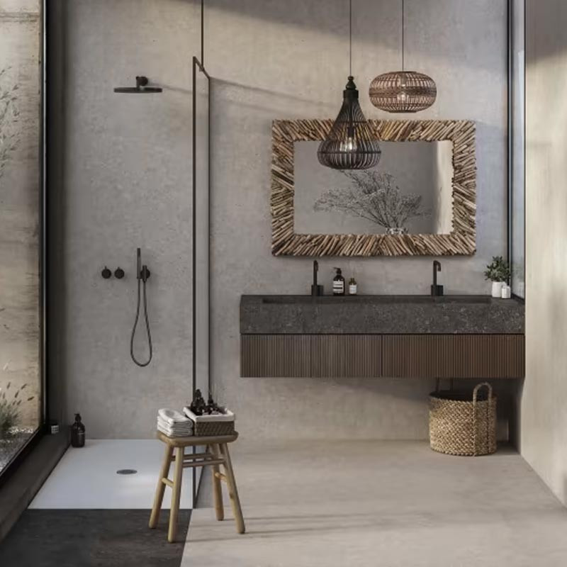 Habillage mural sur mesure dekton pietrakode VK01 Nebbia