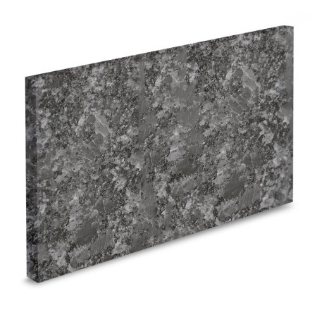 Plan de travail de cuisine sur mesure Steel Grey satinée cuir