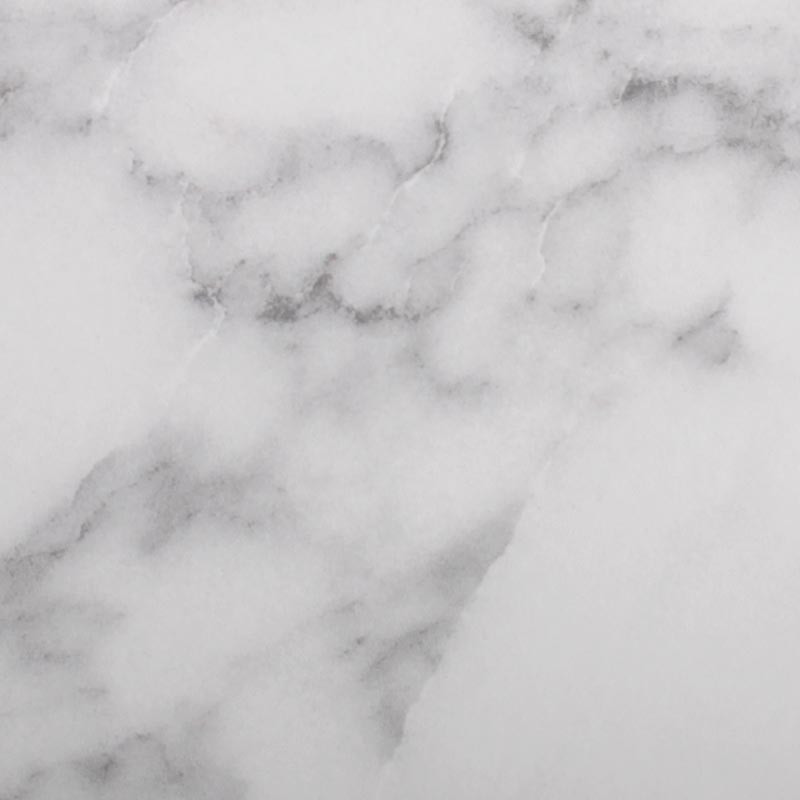 Texture Plateau de table en compact Carrare Blanc