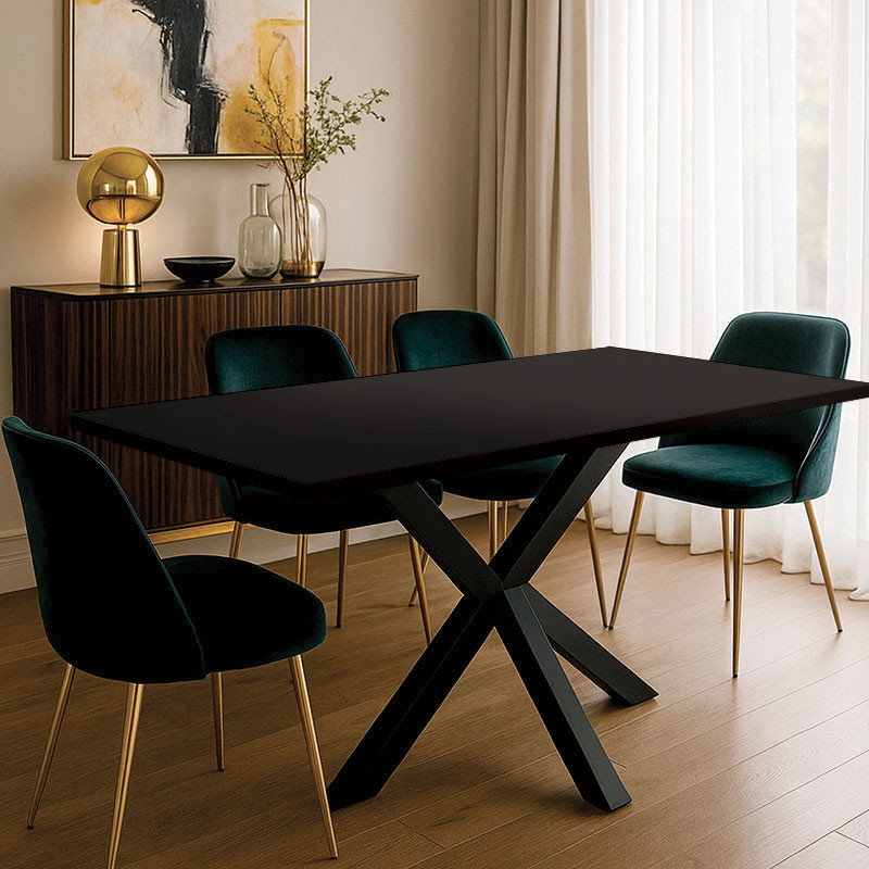 Table sur-mesure en compact Fenix® Nero Ingo
