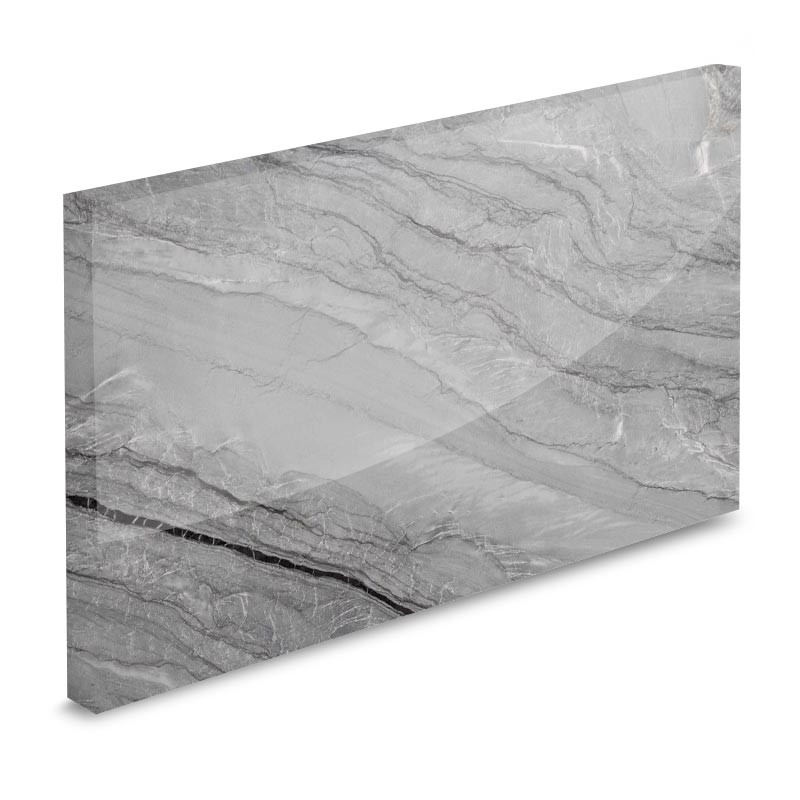 Plan de travail sur-mesure en granit sensa Platino by Cosentino